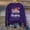 Purple, variant on Women Ugly Christmas Sweater 2024 Cute Santa Print Knitted Pullover Sweaters Long Sleeve Xmas Holiday Loose Jumper-Pink XS