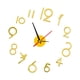 thumbnail image 3 of Reloj de pared Silencioso DIY Kit de Reloj perfecl Grande Moderno oro, 3 of 7