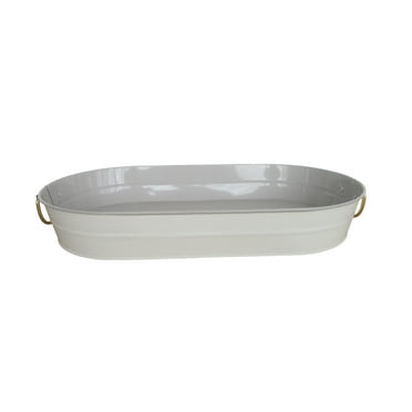 Better Homes & Gardens 2-Tone Galvanized Oval Tray