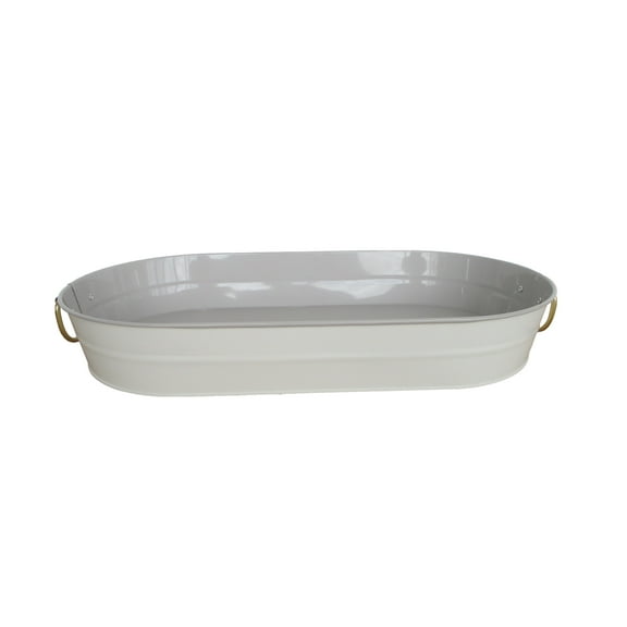 Better Homes & Gardens 2-Tone Galvanized Oval Tray