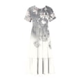 thumbnail image 3 of IROINNID Summer Dresses for Women 2024, Plus Size Wedding Guest Maxi Dresses for Women , Short Sleeve and Round-neck Sun Flowy Dresses for Vacation Dresses, 3 of 4