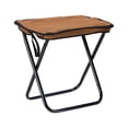 thumbnail image 2 of Taburete de Camping, silla pequeña plegable con bolso con cremallera para adultos, taburete plegable portátil, taburete de pesca para viajar, barbacoa Marrón, 2 of 8