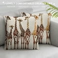 thumbnail image 3 of Awypu  Giraffes Throw Pillow Covers 18X18,Cute Wild Animal Cartoon Cushion Cases Decorative Pillow Cases for Couch Sofa Bedroom 12x12in, 3 of 5