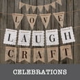 thumbnail image 6 of Love, Laugh, Craft Brown Party Banners, 15 Count 0.12" x 6", 6 of 17