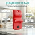 thumbnail image 4 of Lsupdaol 2 Pack Canning Jar Opener with Magnets, Mason Jar Opener For Canning Lids, for Regular and Wide Mouth Lids, Powerful Magnet for Easy Refrigerator Storage, Releases Vacuum Seal(Red), 4 of 6