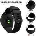 thumbnail image 3 of Bracelet For Forerunner 745, 22mm Silicone Replacement Strap For Garmin Venu 2/garmin Vivoactive 4/forerunner 745 BandVivoactive 4, 3 of 5