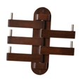 thumbnail image 2 of deevoka Wall Mounted Coat Hooks Minimalist Wood Wall Hooks for Scarves Bag Apartment Walnut, 2 of 9