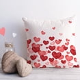 thumbnail image 2 of Valentine''s Day Pillow Covers 18x18 Inch Set of 2 Red Pink Love Hearts Valentine''s Day Cushion Case Decoration for Sofa Couch, 2 of 6