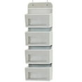 thumbnail image 1 of VONKY Over Door Hanging Storage Bag 6 Pouch Mesh Fabric Pocket Rack Household Playroom Space-Saving Sorting Organizer Gray, 1 of 6