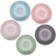 thumbnail image 1 of Tapón de pelo de silicona duradero, cubiertas de drenaje de ducha, fácil de instalar y traje limpio, compatible con bañera de baño y cocina, paquete de 5 Afortunado Sencillez, 1 of 5