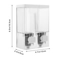 thumbnail image 2 of Shower Shampoo Dispenser Soap Dispenser 2 Chamber Shower Pump Soap Dispenser Shampoo Box, 2 of 8
