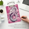 thumbnail image 4 of Acrylic Clipboards with Low Profile Clip, A4 Standard Size 9" x 12.5" File Holder for Writing Drawing, Clip Boards for Doctors Offices, Chinese Dragon Gifts, 4 of 7