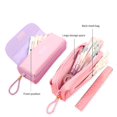 thumbnail image 2 of Estuche para lápices, bolsa de papelería, papelería de lona coreana, arena movediza, caja de papelería bonita, estuche creativo para lápices, estudiante femenina Feliz Sencillez, 2 of 3