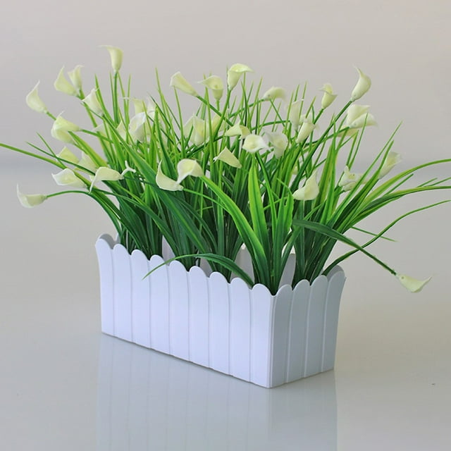Artificial Plants With Pots Fake Flowers for Home Garden Decor Outdoor