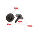 thumbnail image 2 of 100* Universal Fender Clips Screw 7mm Hex Fastener Rivet Auto Body Retainer Clip, 2 of 5