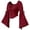 Red, variant on Xijirk Women's Renaissance Cosplay Corset Top Off Shoulder Front Tie Bell Flare Sleeve Cropped Bodice Blouse for Halloween Party Role Play,White,S
