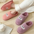 thumbnail image 5 of Aayomet House Slippers for Women Retro Soft Plush Lightweight House Slippers Slip-on Indoor Outdoor Slippers,Purple 39, 5 of 5