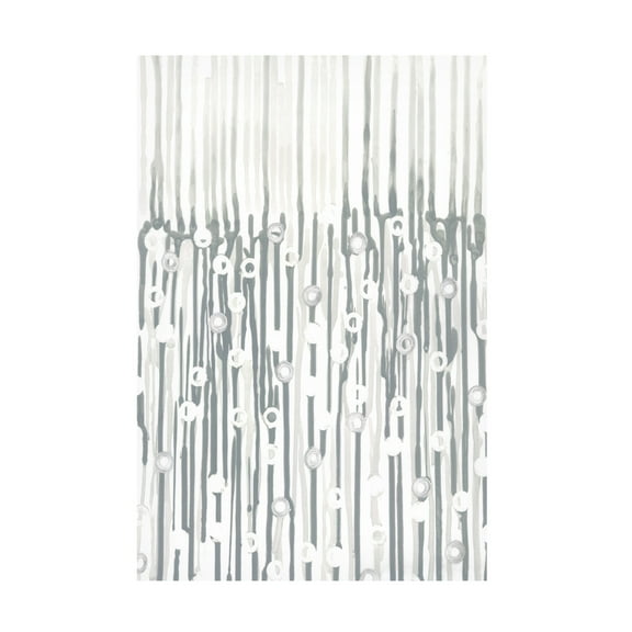 Canvas Wall Art - Vanna Lam 'Silver Rain I' Wall Art for Living Room, Bedroom, or Office Décor by Trademark Fine Art - 12 x 19 Inches