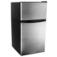 thumbnail image 2 of MegaChef Reversible Door Swing Refrigerators, Stainless Steel, 3.2 cu ft, 2 of 10