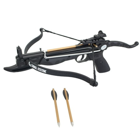 Crossbow Silencer System - Prophecy 80 Pound Self-cocking Pistol Crossbow Cobra System Limb with 13 Arrows