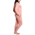 thumbnail image 3 of BLIS Long Sleeve Crew Neck Solid Pajamas (Women's) 2 Piece Set, 3 of 7