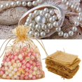 thumbnail image 3 of VGEBY Drawstring Pouch, 9 X 12cm Jewlery Organizer Jewlery Bag Gift Storage Bag Dustproof Organza Drawstring Pouch, Multi-Functional Office For Home, 3 of 8