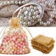 thumbnail image 4 of 100 piezas de bolsas de organza de 9 x 12 cm, bolsas de regalo de boda de oro para joyería Bolsas de organza de regalo de caramelo Bolsas de tela para recuerdos y joyas de boda EOTVIA No, 4 of 6
