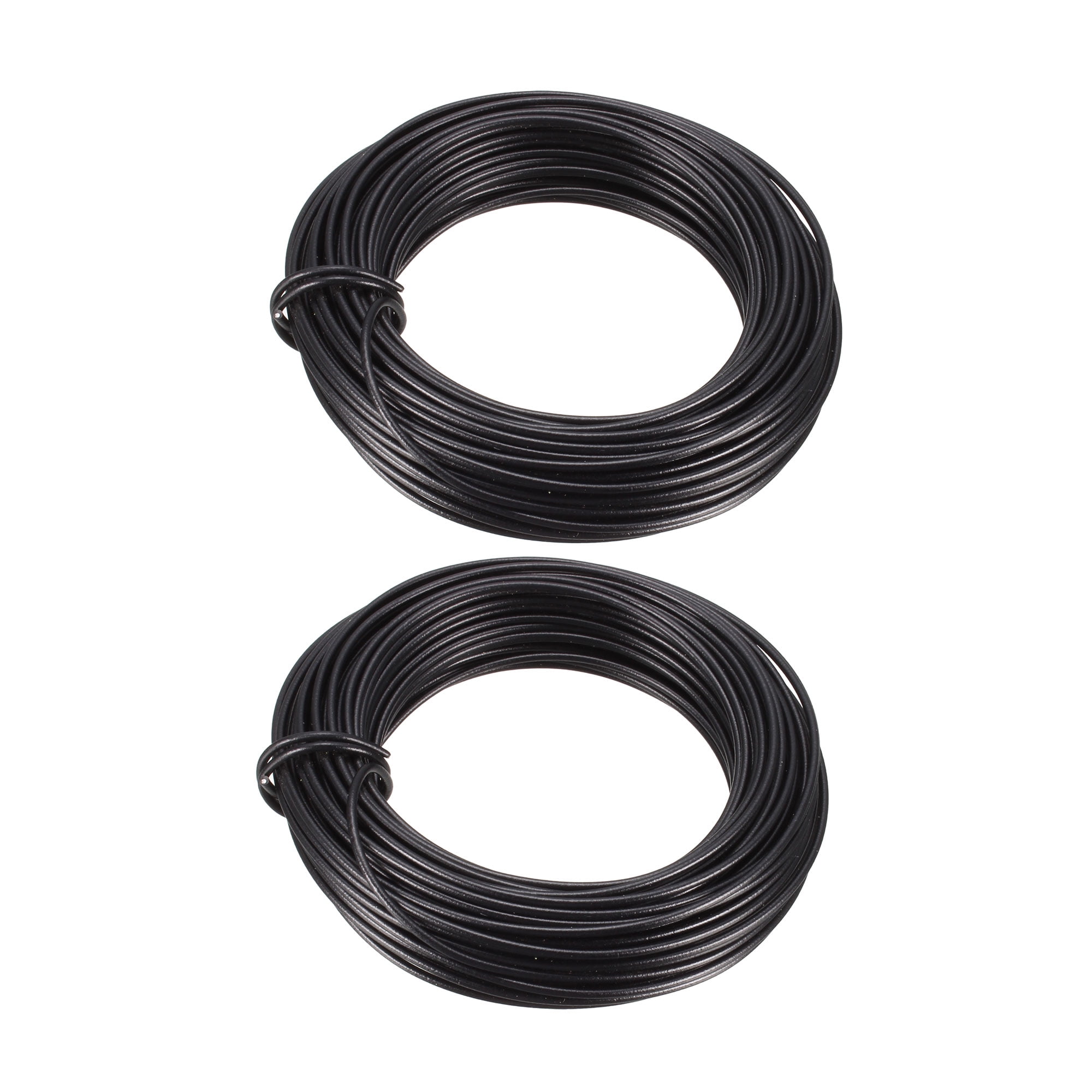 Uxcell 20m 65.6ft Garden Twine Twist Ties Black 2 Pack