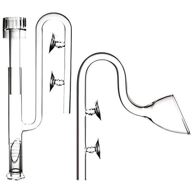 kurtrusly Clear Aquarium Lily Pipe Inflow Outflow Skimmer Water Tank Filter 13mm
