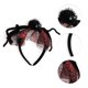 thumbnail image 5 of Accesorios Únicos 1 Pc Diadema de Patrón de Telaraña para Halloween 4.72" Diámetro Negro Rojo, 5 of 6