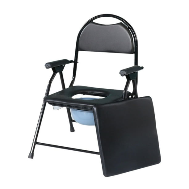 Silla cómoda junto a la cama, multiusos, plegable, con capacidad de soporte fuerte, cómoda para ducha, orinal para hombres, mujeres y ancianos Tipo B