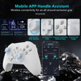 thumbnail image 4 of YUYIU Ungrade 2.4G Wireless PC/Switch Controller with RGB Lighting/Programming Keys/Hall Joysticks/Hall Triggers/Vibrations,Three-Mode Switch Controller,Plug and Play Work for Windows PC, Android, 4 of 5