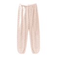 thumbnail image 2 of Women's SleepwearWomen Pj Bottoms Solid Color Sleepwear Fuzzy Fleece Pajama Pants Ladies Casual Trousers Plush Elastic Waist Pant, 2 of 5