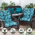 thumbnail image 7 of Greendale Home Fashions Outdoor 44'' x 22'' High Back Chair Cushion, Botanical Crestwood, 7 of 7