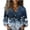 Multicolor G, variant on WRKEKC Long Sleeve Tops for Women Vintage Print Button Front Collared Shirt with Colorful Pattern and Lightweight Breathable Cotton Fabric