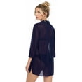 thumbnail image 2 of HAPPY BAY Women's Beachwear Swimsuit Coverups Summer Swim Beach Cover ups for Swimwear Women Bikini Dress Tops Cover up M Navy, Solid, 2 of 4