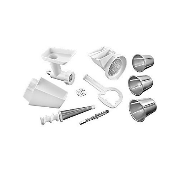Kitchenaid Rfppa Stand Mixer Attachment Pack 1 With Food Grinder Fruit Vegetable Strainer And Rotor Slicer Shredder Certified Refurbished Walmart Com Walmart Com