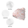 thumbnail image 3 of Pofeuu Flower Rabbit Print Beanie Hat for Men Women Knit Winter Hat Warm Cuffed Skull Beanie Slouchy Soft Unisex, 3 of 6