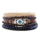 thumbnail image 1 of Mezcla 4 pulseras envolventes para hombres y mujeres, cuerdas de cáñamo, cuentas de madera, pulseras tribales étnicas, pulseras de cuero - Style3 Sincero Hogar, 1 of 7