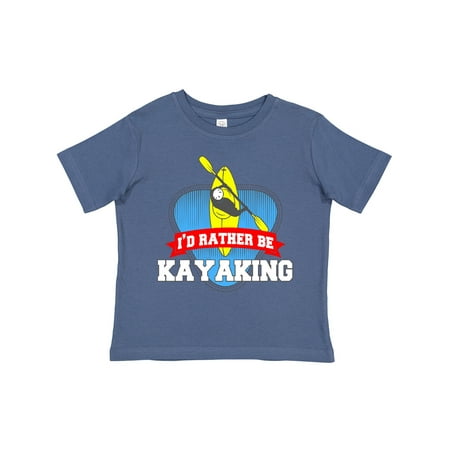 

Inktastic I d Rather Be Kayaking Gift Toddler Boy or Toddler Girl T-Shirt