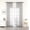 Gray, variant on Kate Aurora 2 Piece Extra Long Lightweight Grommet Top Sheer Voile Window Curtain Panels - Assorted Colors
