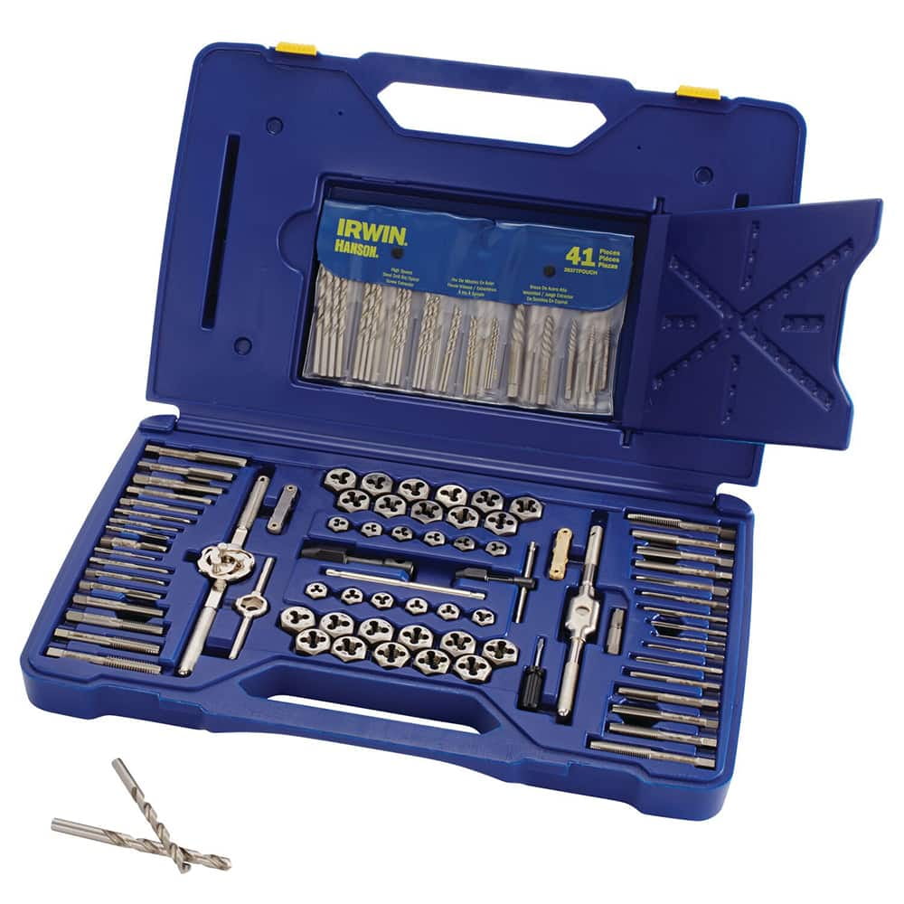 Irwin Tools 117-Piece Deluxe Tap, Die, Drill Bit Set - Hanson