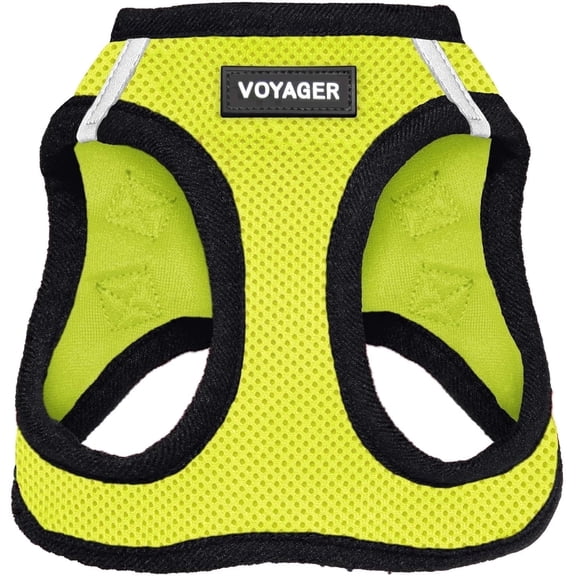 Voyager Step-in Air - All Weather Cat Mesh Harness by Best Pet Supplies - Lime Green Base, XXXS
