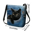 thumbnail image 5 of Stylago Women's Tote Bags with Button Cute Cat Shoulder Bag Fashion Shopping Handbags Adjustable Strap Storage Bag Pockets Red, 5 of 5