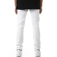 thumbnail image 2 of KDNK Men Patched Distress Jeans (White), 2 of 4