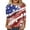 Red womens tops summer, variant on USSUMA Womens Plus Tops and T-Shirts 4th of July Shirts for Women 3/4 Sleeve T Shirts Loose Casual Tee T-shirt Basic Summer Tops Blouses 2022 Beach