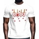 thumbnail image 2 of T-Shirts for Men, Romantic Red Love Heart Crew Neck Cotton T-Shirt Men's Short Sleeve Valentine's Day Hearts Clips, 2 of 8