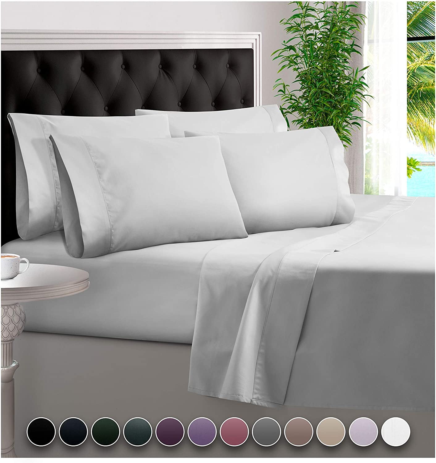 10 colours Queen 4 Full King Piece Luxurious Bamboo Sheets 