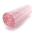 thumbnail image 2 of Pink Gingham Plaid DBP Fabric - Double Brushed Polyester 4 Way Stretch - 1 yard, 2 of 3