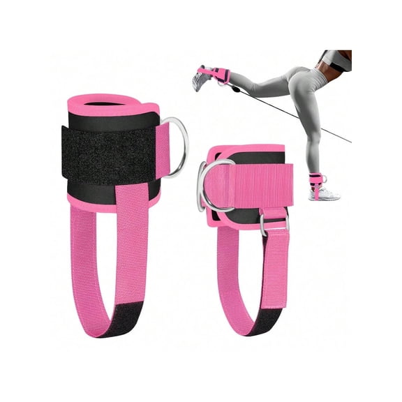 Ankle Strap For Cable Machine Women And Men Adjustable Gym Cable Ankle Straps For Kickbacks Glute Workouts Leg Extensions Curls Booty Hip Abductors Ankle Cuff For Cable Machine Accessories Pink